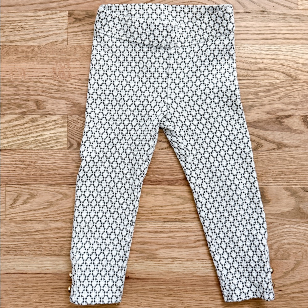 Janie and Jack Geo Button Cuff Jacquard Pants/ Leggings size 2T